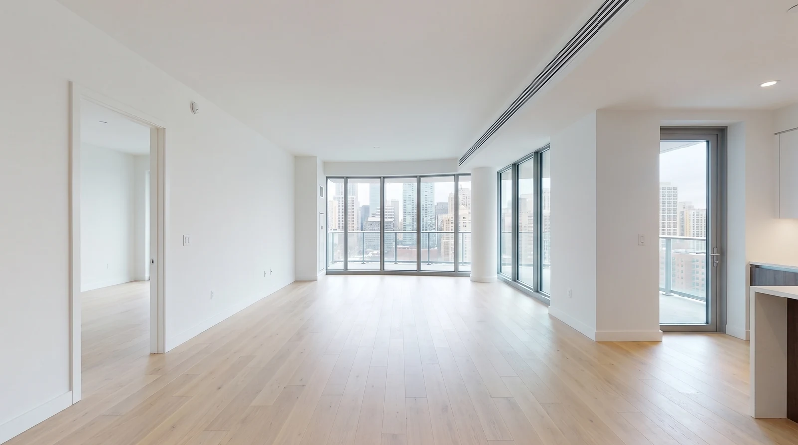 The empty living room before HomePrint