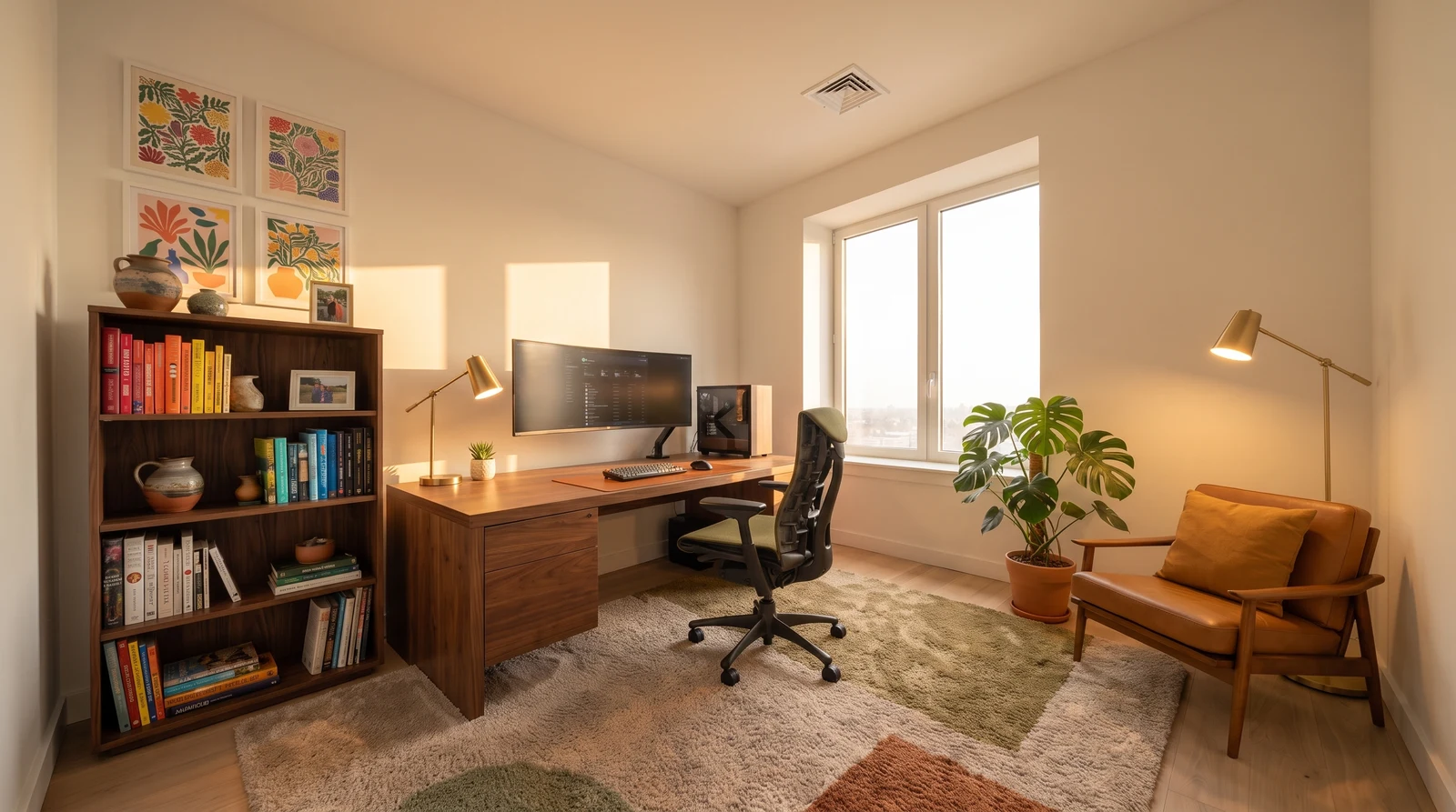 The completed home office