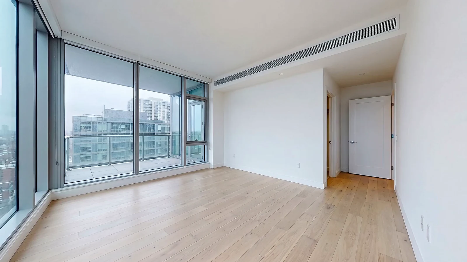 The empty primary bedroom before its HomePrint furnishing reveal